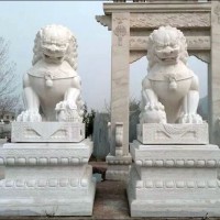 DW-1003_動物雕刻-石獅子